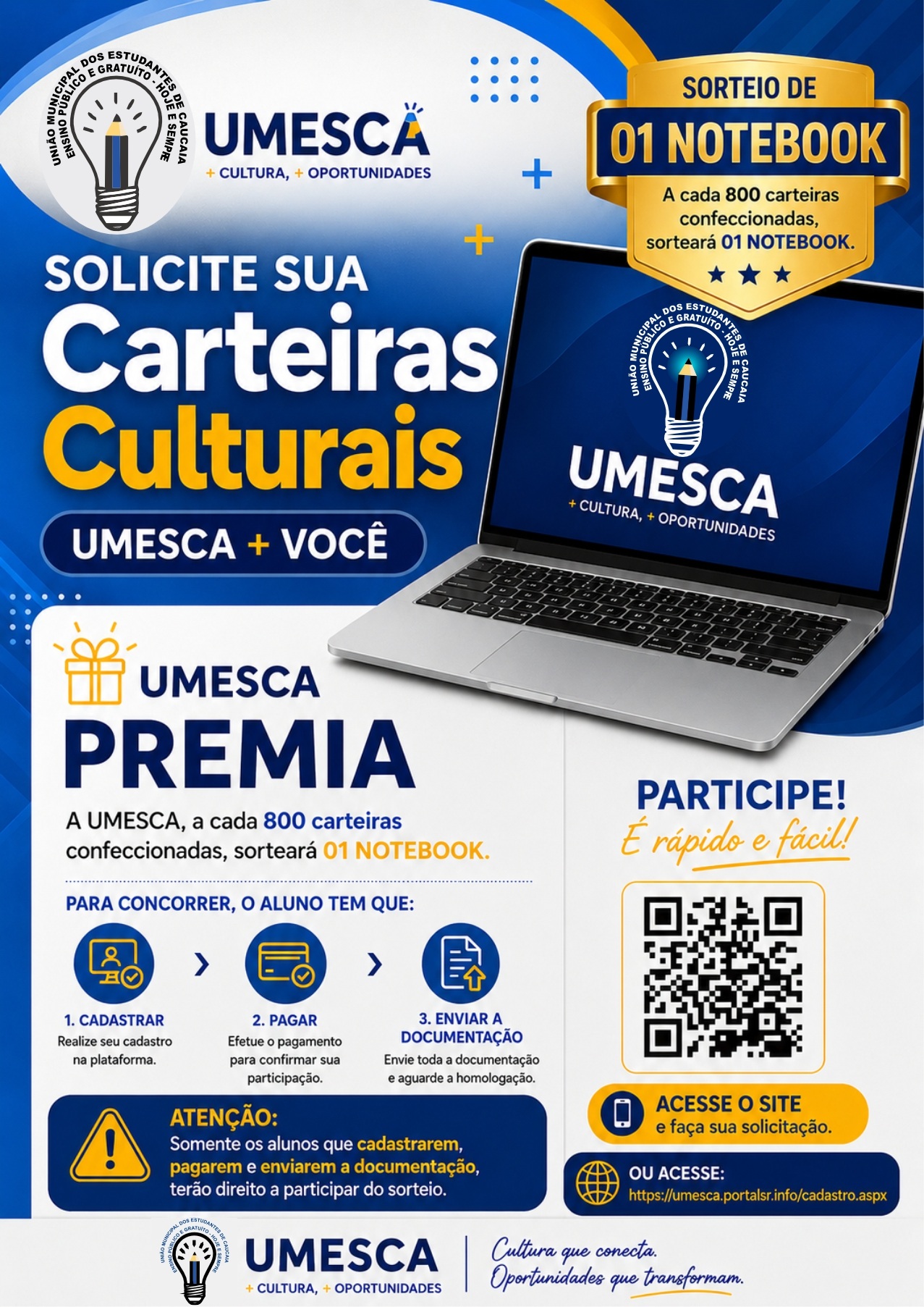 Promoção Notebook UMESCA